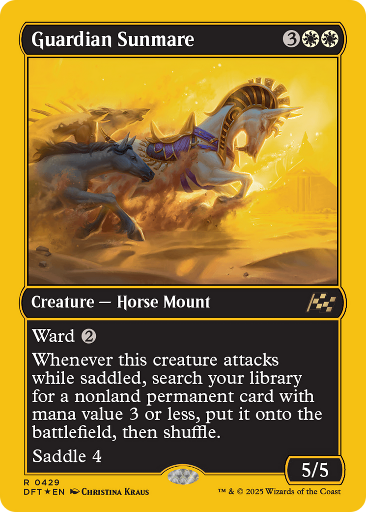 Guardian Sunmare (First-Place Foil) [Aetherdrift] | Anubis Games and Hobby