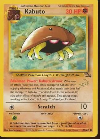 Kabuto (50/62) (W Stamped Promo) [Fossil Unlimited] | Anubis Games and Hobby