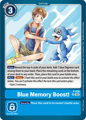 Blue Memory Boost! [P-036] (NYCC 2023 Demo Deck) [Promotional Cards] | Anubis Games and Hobby