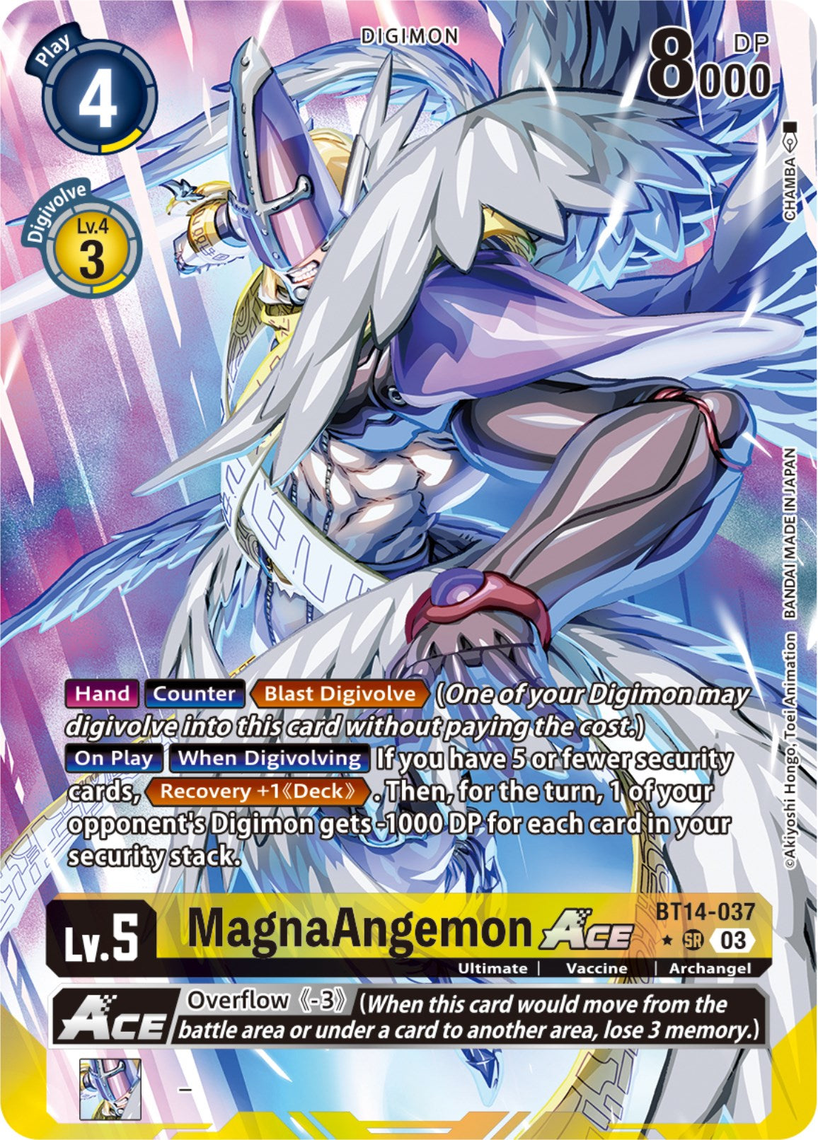 MagnaAngemon Ace [BT14-037] (English Exclusive Alternate Art) [Blast Ace] | Anubis Games and Hobby