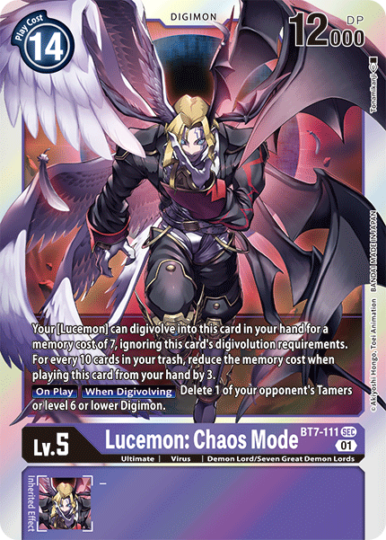 Lucemon: Chaos Mode [BT7-111] [Next Adventure] | Anubis Games and Hobby