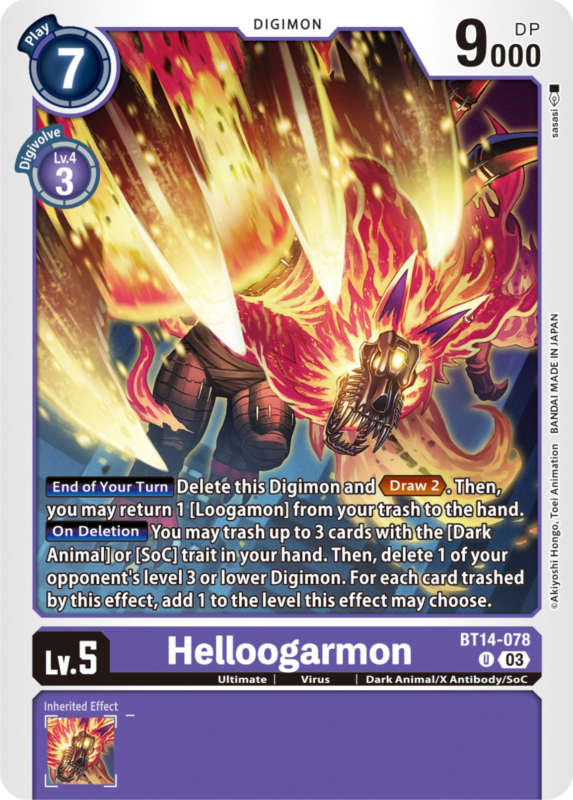 Helloogarmon [BT14-078] [Blast Ace] | Anubis Games and Hobby