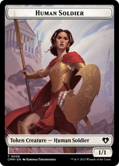 Human Soldier // Knight Double-Sided Token [Commander Masters Tokens] | Anubis Games and Hobby