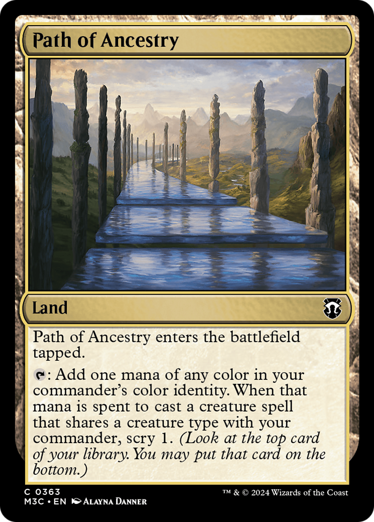 Path of Ancestry (Ripple Foil) [Modern Horizons 3 Commander] | Anubis Games and Hobby