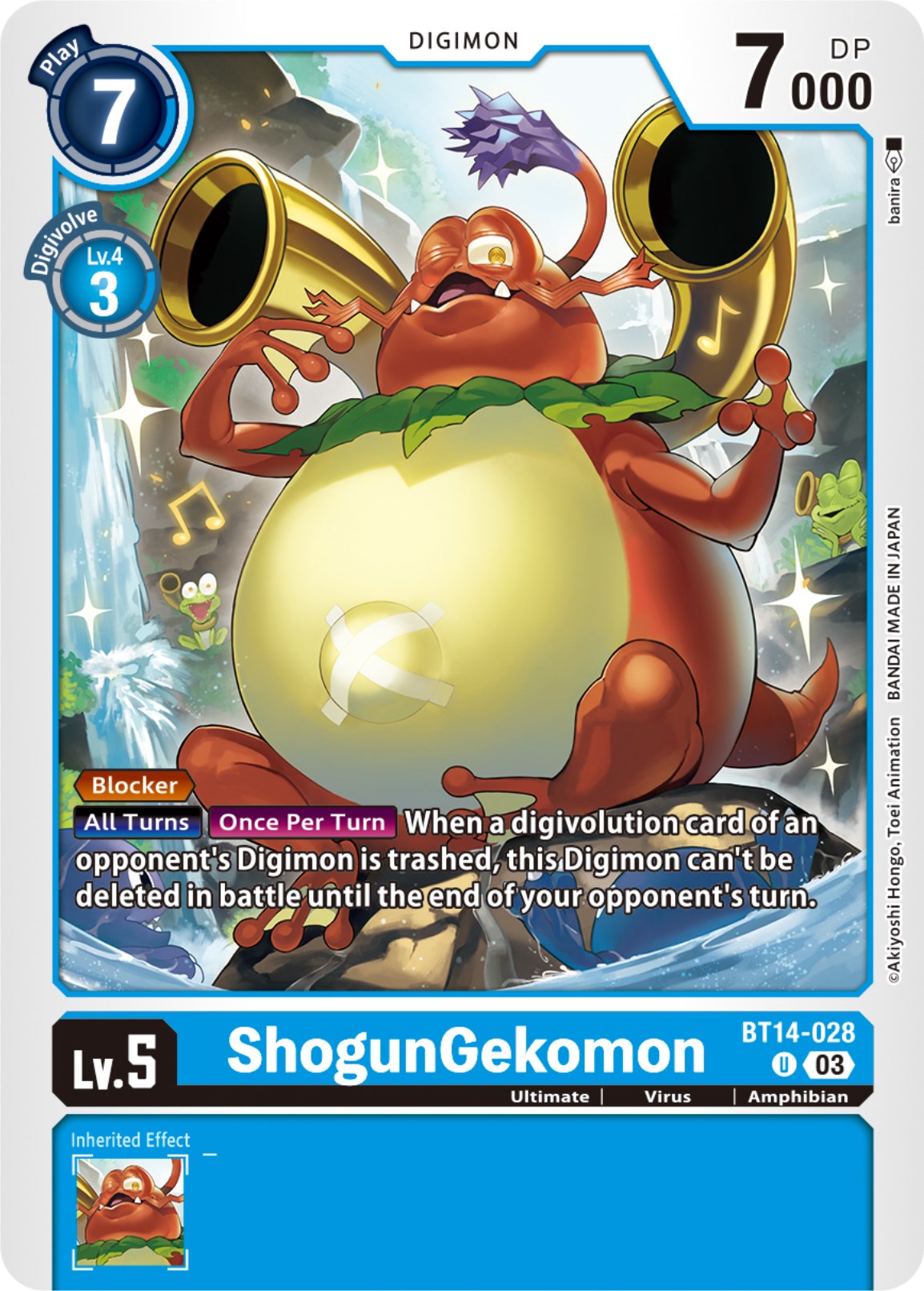 ShogunGekomon [BT14-028] [Blast Ace] | Anubis Games and Hobby