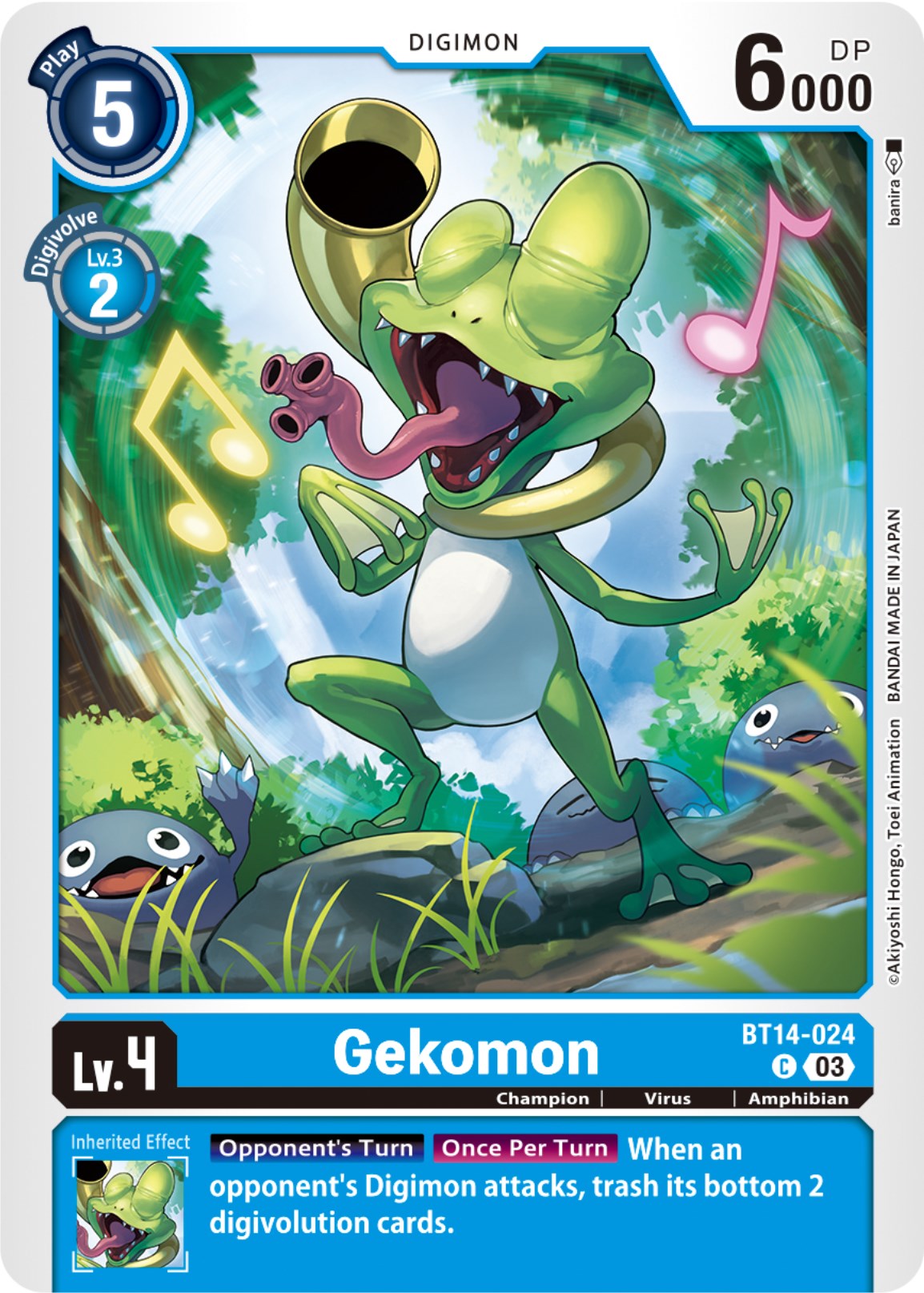 Gekomon [BT14-024] [Blast Ace] | Anubis Games and Hobby