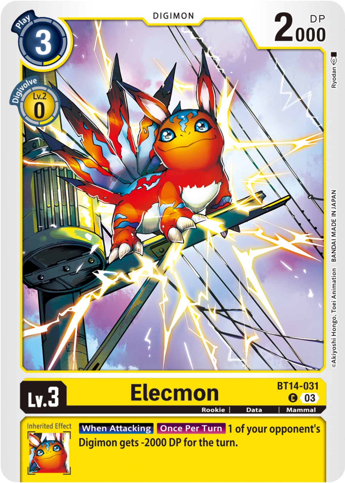 Elecmon [BT14-031] [Blast Ace] | Anubis Games and Hobby