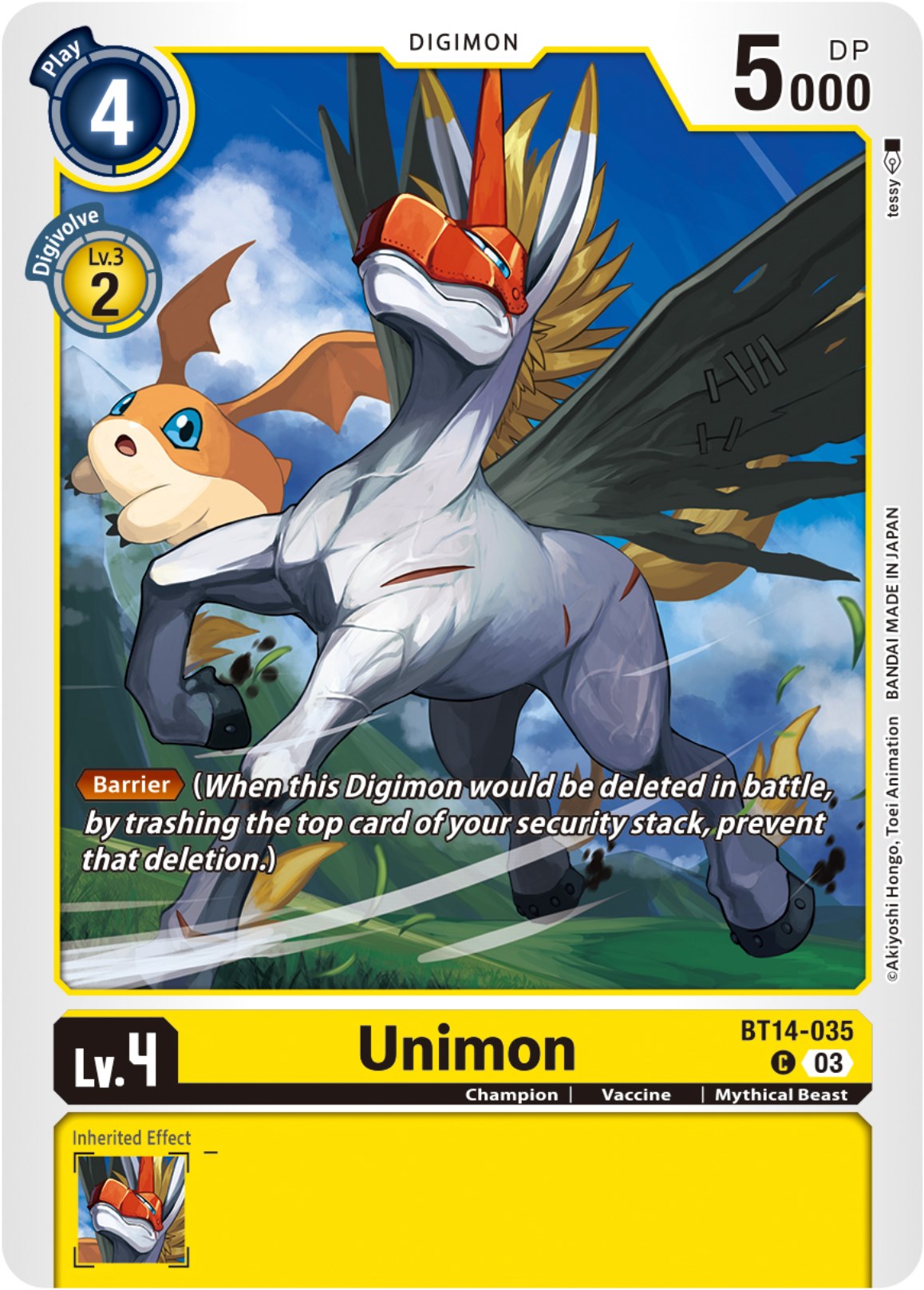 Unimon [BT14-035] [Blast Ace] | Anubis Games and Hobby