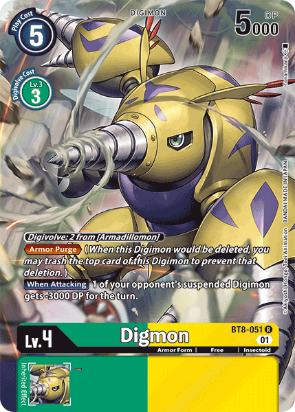 Digmon [BT8-051] (Alternate Art) [New Awakening] | Anubis Games and Hobby