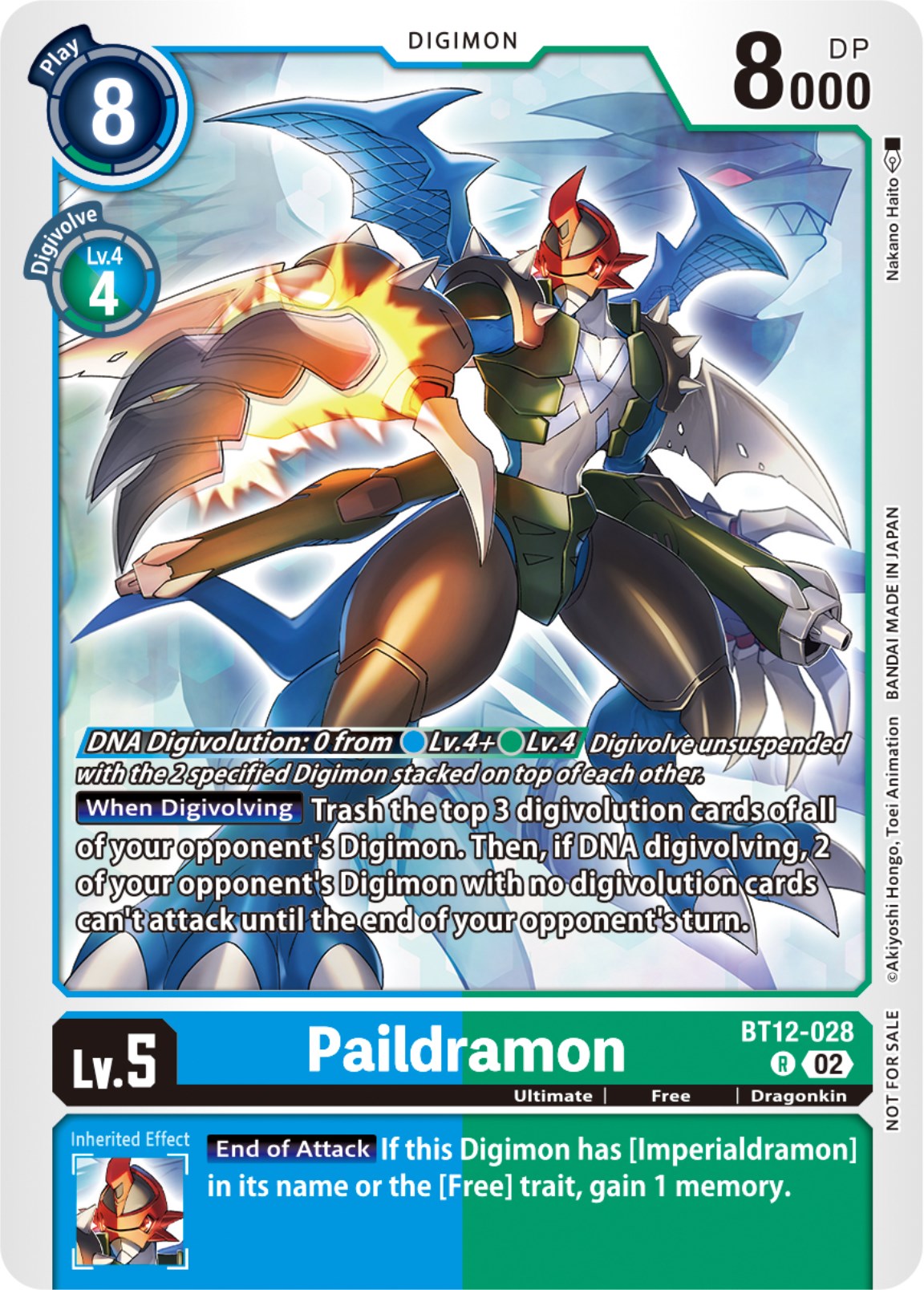 Paildramon [BT12-028] (NYCC 2023 Demo Deck) [Across Time] | Anubis Games and Hobby