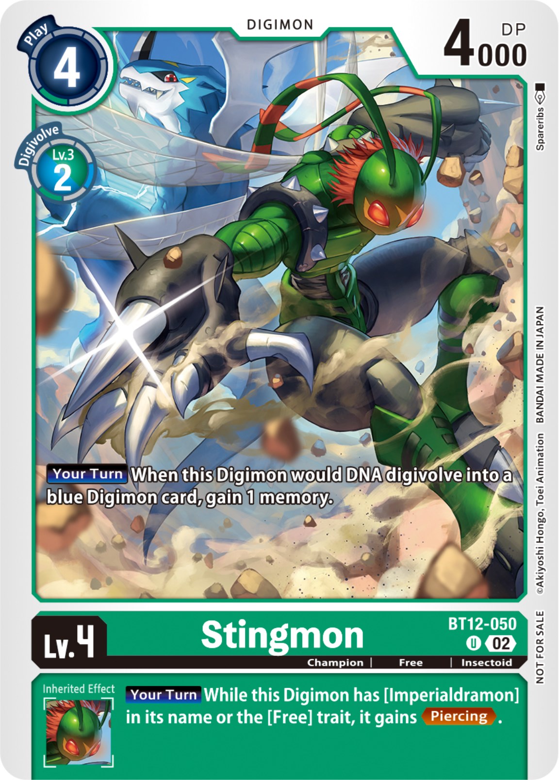 Stingmon [BT12-050] (NYCC 2023 Demo Deck) [Across Time] | Anubis Games and Hobby