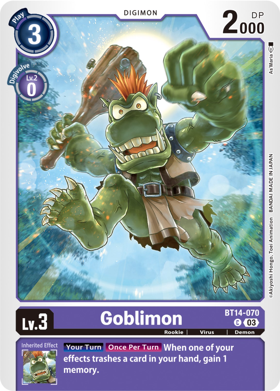 Goblimon [BT14-070] [Blast Ace] | Anubis Games and Hobby