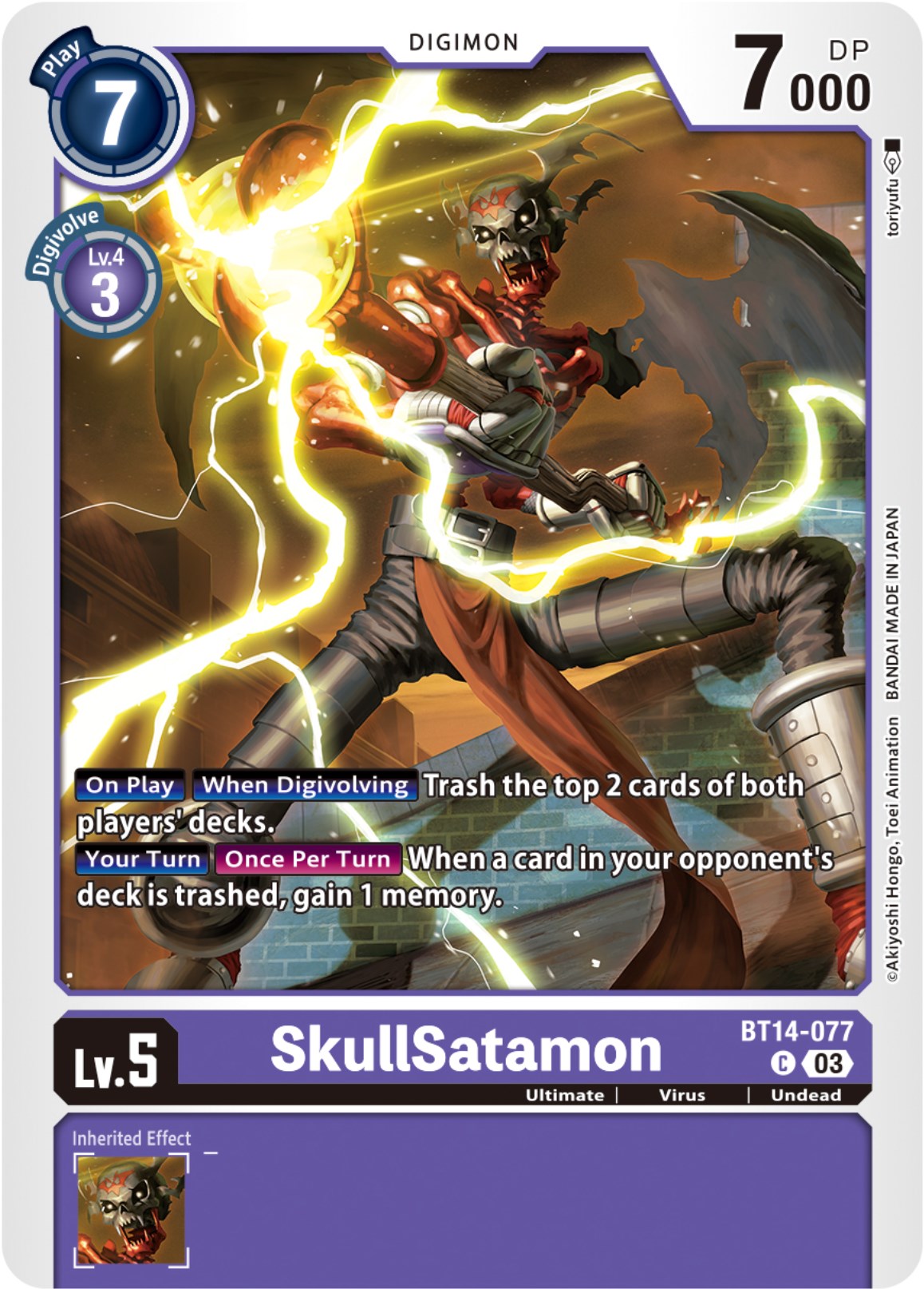 SkullSatamon [BT14-077] [Blast Ace] | Anubis Games and Hobby