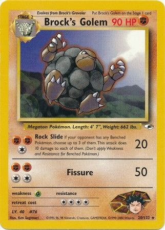 Brock's Golem (20/132) [Gym Heroes Unlimited] | Anubis Games and Hobby
