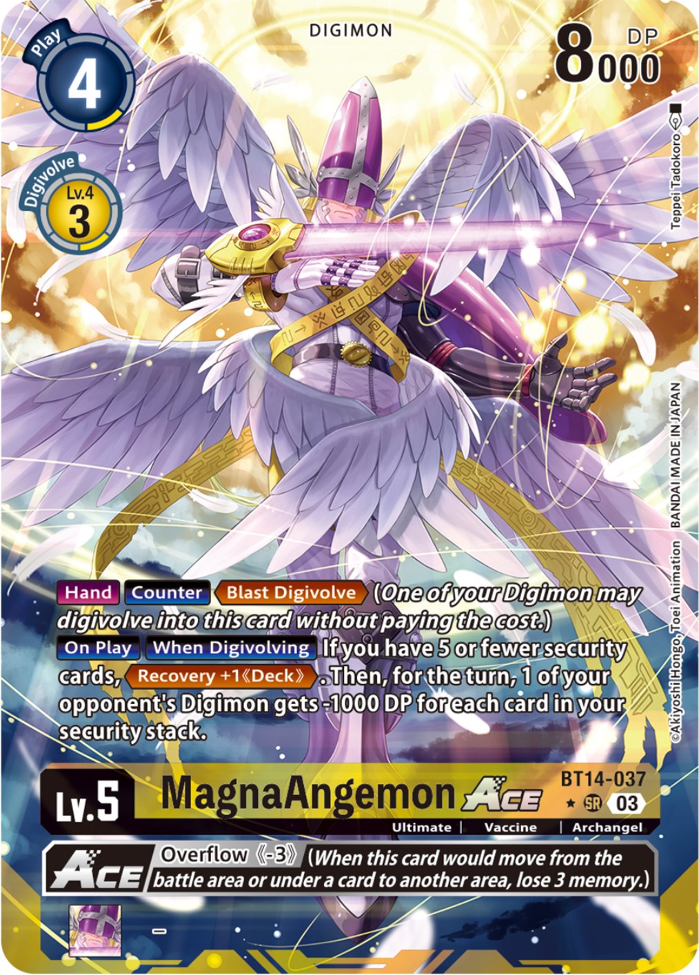 MagnaAngemon Ace [BT14-037] (Alternate Art) [Blast Ace] | Anubis Games and Hobby