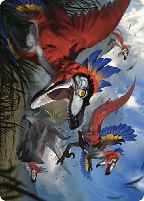 Wrathful Raptors Art Card [The Lost Caverns of Ixalan Art Series] | Anubis Games and Hobby