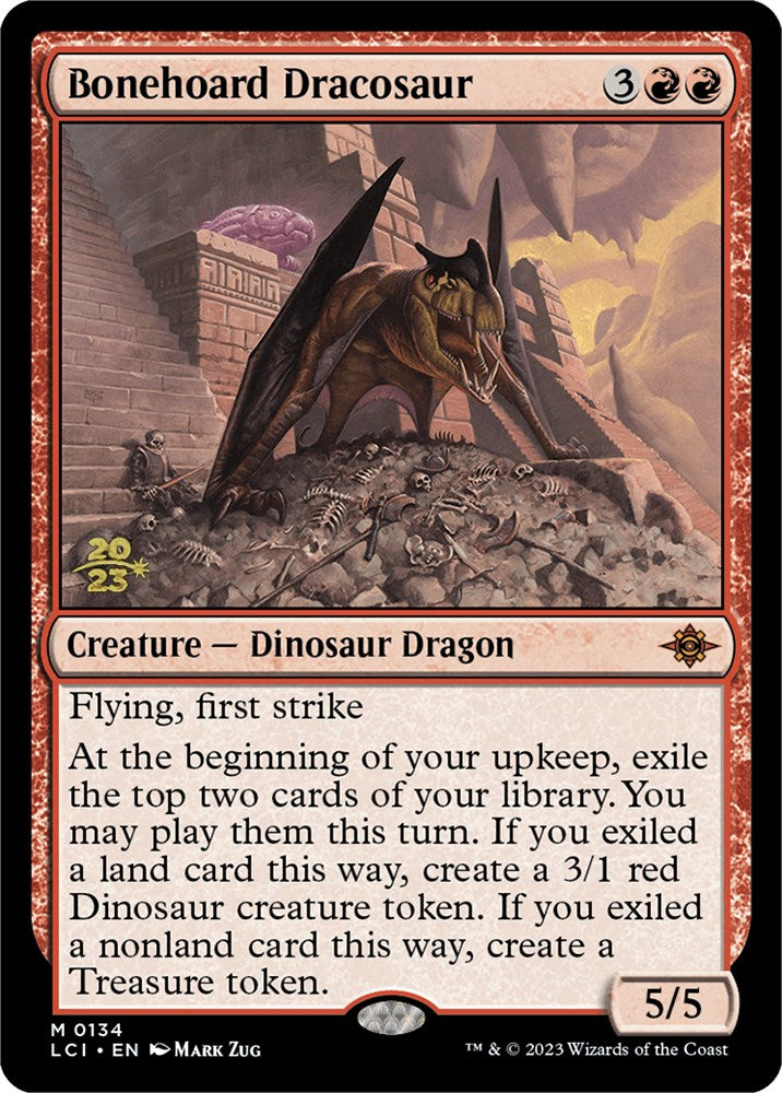 Bonehoard Dracosaur [The Lost Caverns of Ixalan Prerelease Cards] | Anubis Games and Hobby