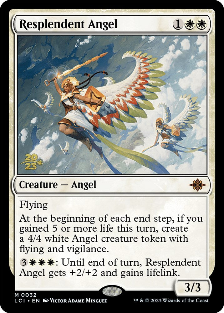 Resplendent Angel (LCI) [The Lost Caverns of Ixalan Prerelease Cards] | Anubis Games and Hobby