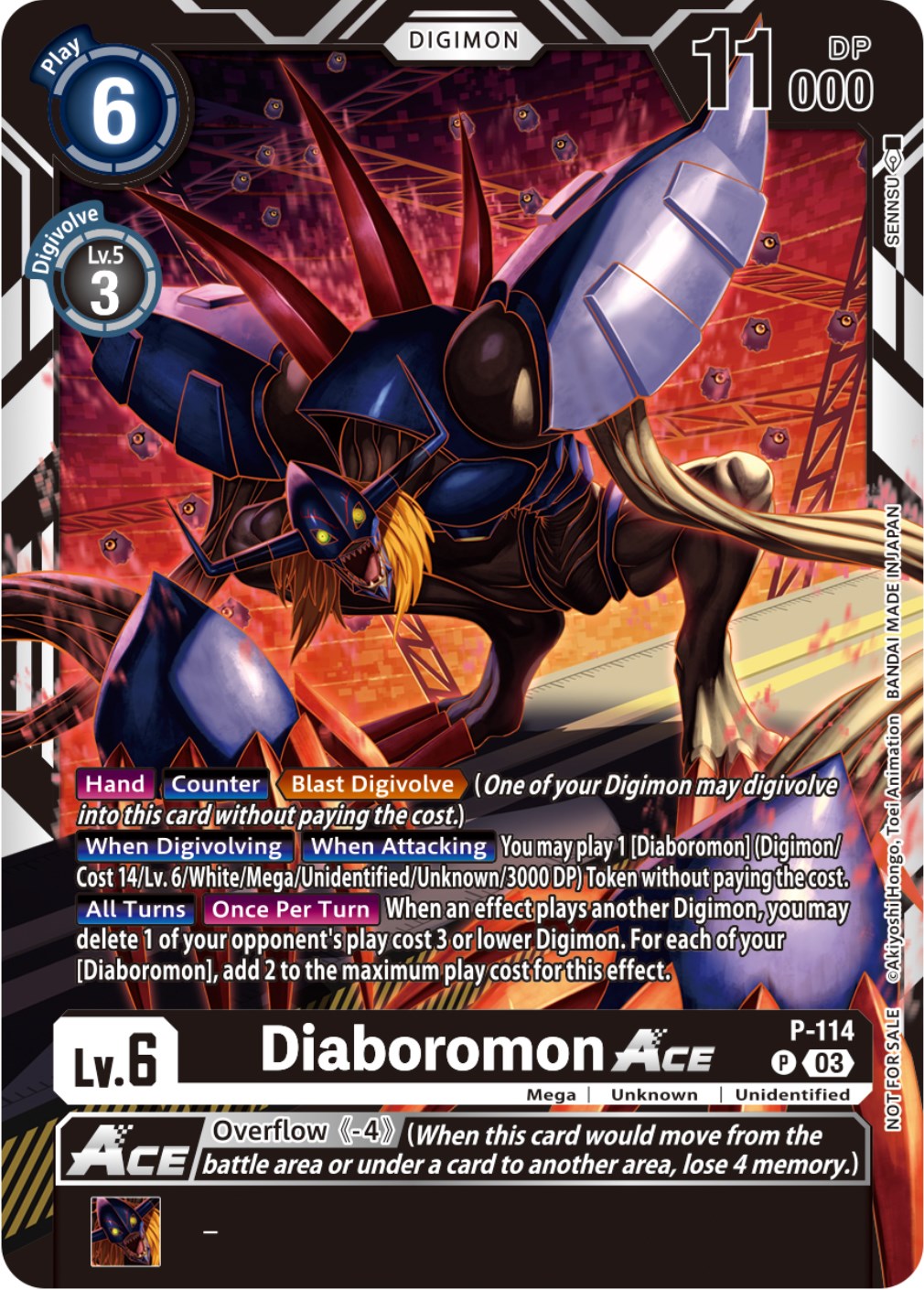 Diaboromon Ace [P-114] (3rd Anniversary Survey Pack) [Promotional Cards] | Anubis Games and Hobby