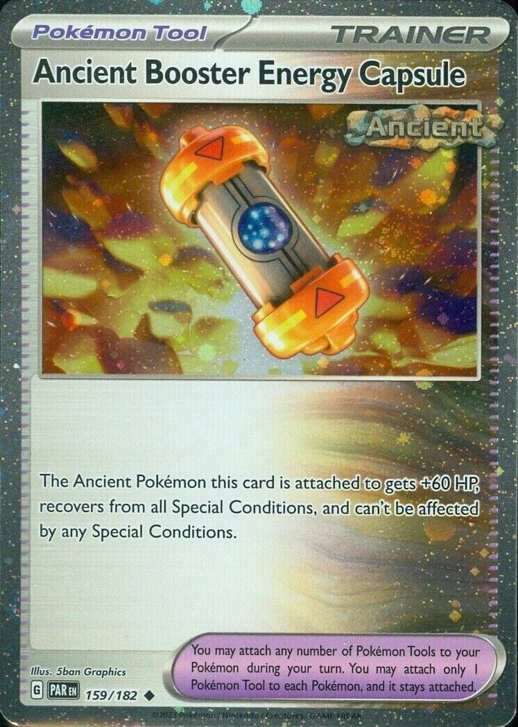 Ancient Booster Energy Capsule (159/182) (Cosmos Holo) [Scarlet & Violet: Paradox Rift] | Anubis Games and Hobby