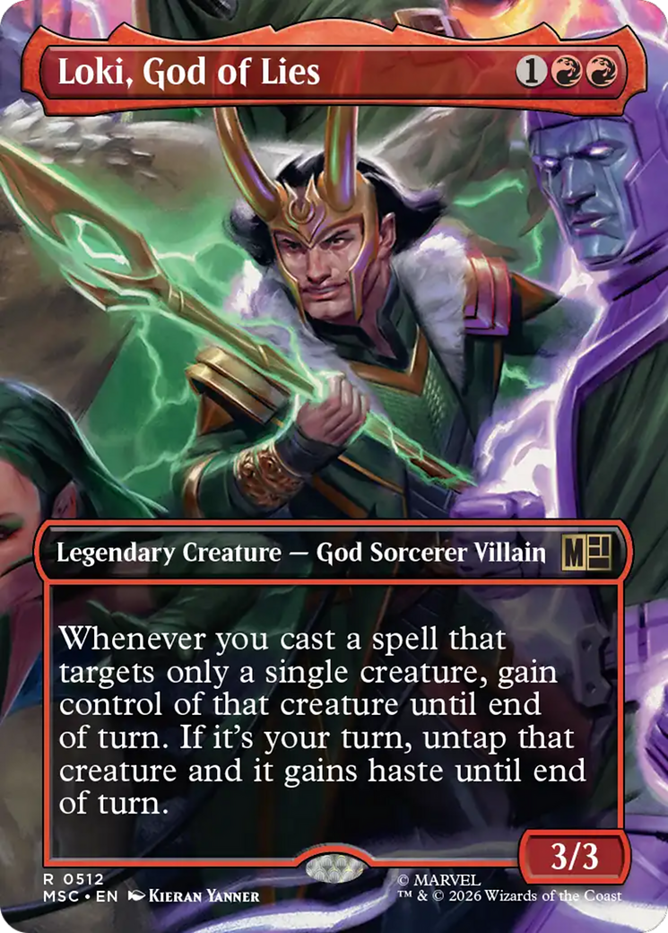 Loki, God of Lies (Borderless) [Marvel Super Heroes Commander] | Anubis Games and Hobby