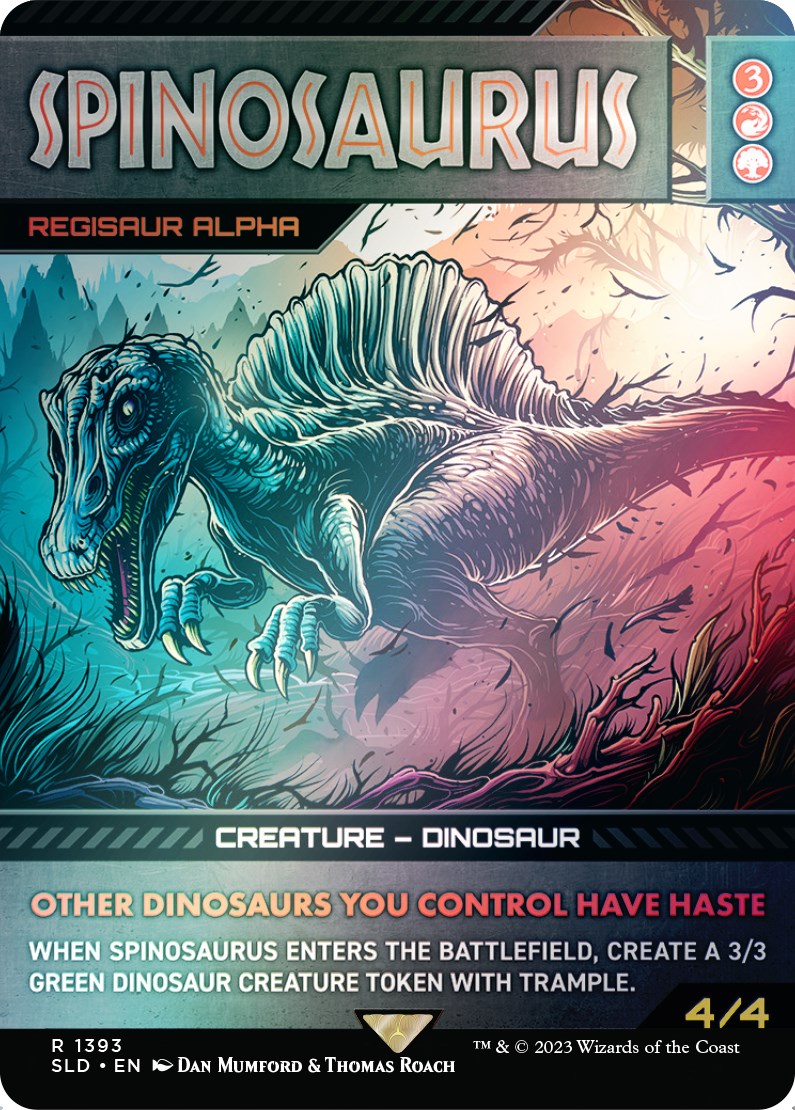 Spinosaurus - Regisaur Alpha (Rainbow Foil) [Secret Lair Drop Series] | Anubis Games and Hobby