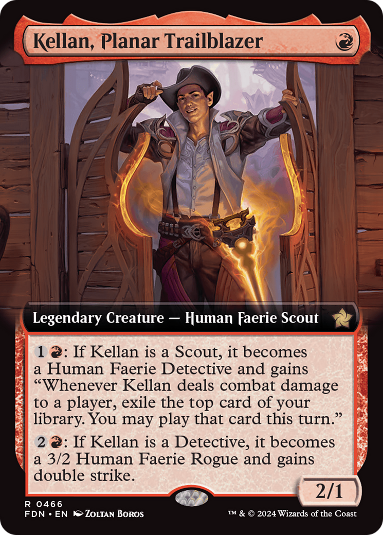 Kellan, Planar Trailblazer (Extended Art) [Foundations] | Anubis Games and Hobby