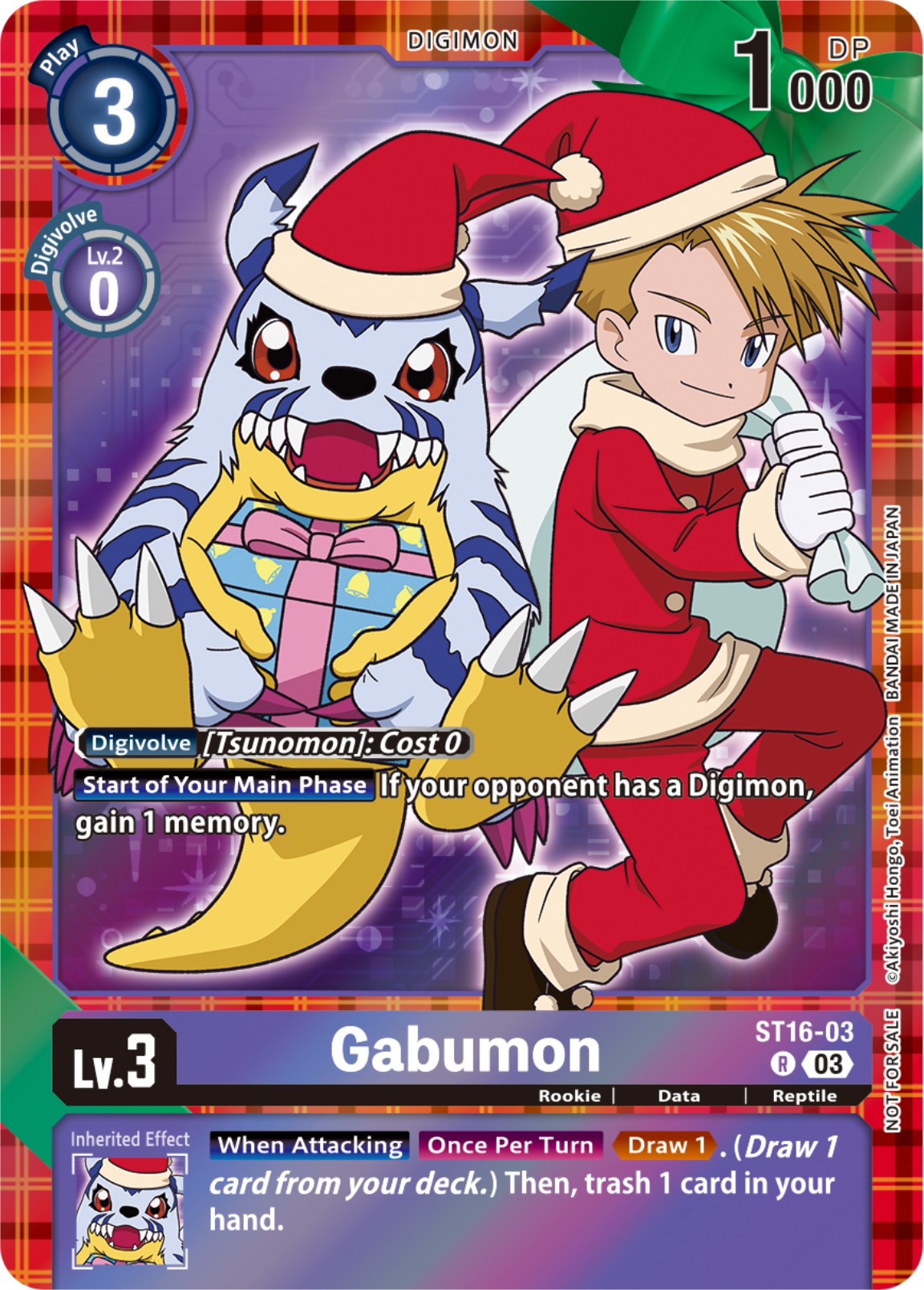 Gabumon [ST16-03] (Winter Holiday 2023) [Starter Deck: Wolf of Friendship] | Anubis Games and Hobby