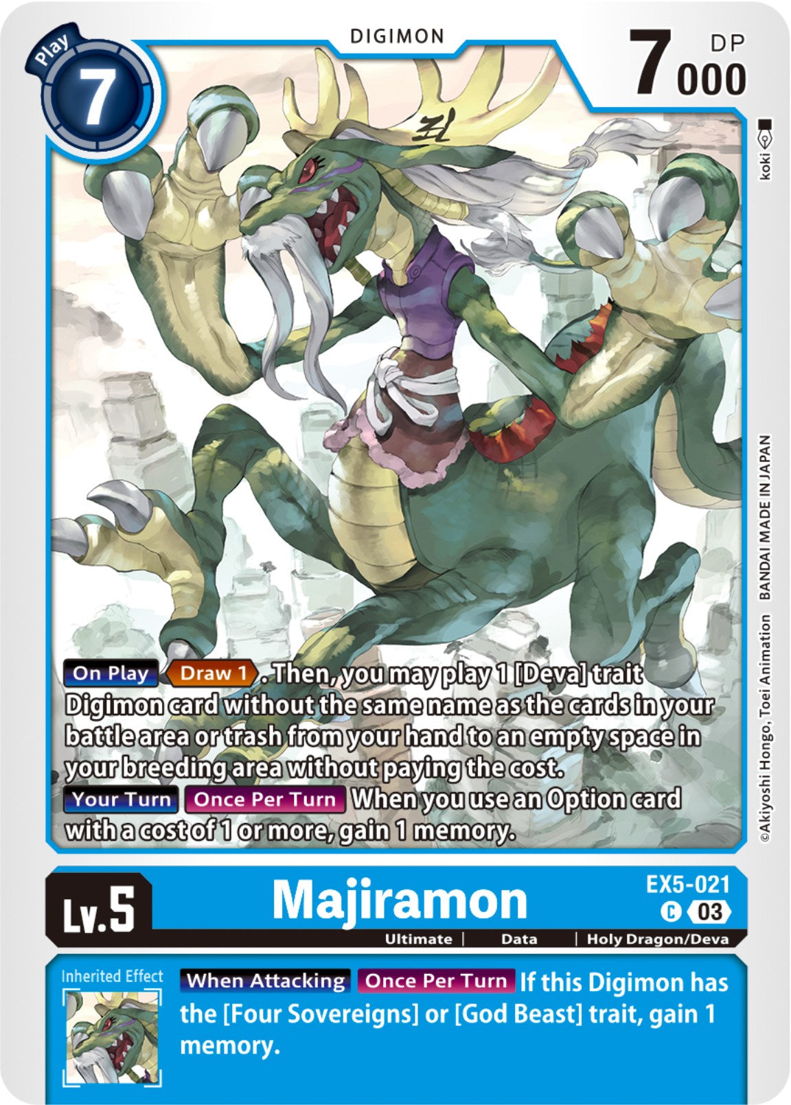 Majiramon [EX5-021] [Animal Colosseum] | Anubis Games and Hobby