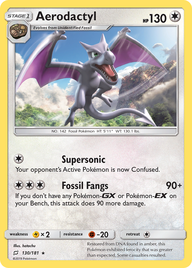 Aerodactyl (130/181) [Sun & Moon: Team Up] | Anubis Games and Hobby