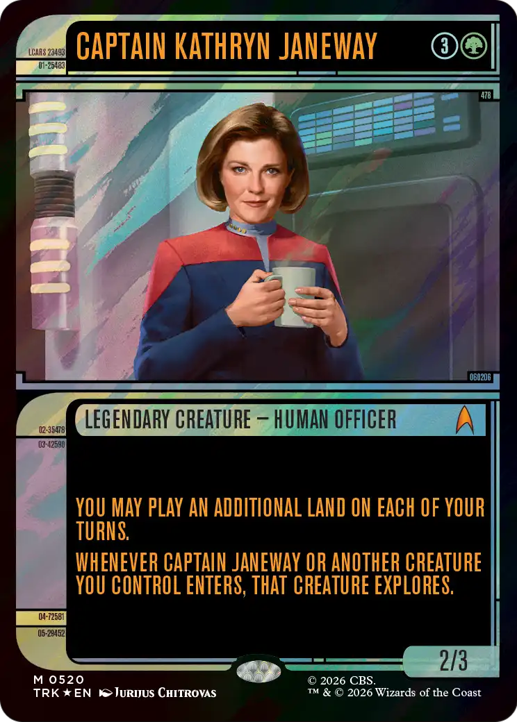 Captain Kathryn Janeway (Showcase) (Surge Foil) [Star Trek] | Anubis Games and Hobby