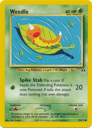 Weedle (70/75) [Neo Discovery Unlimited] | Anubis Games and Hobby