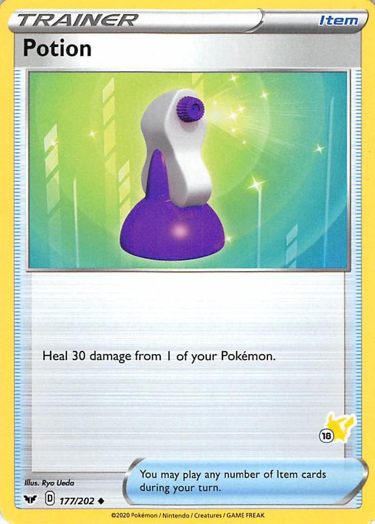 Potion (177/202) (Pikachu Stamp #18) [Battle Academy 2022] | Anubis Games and Hobby