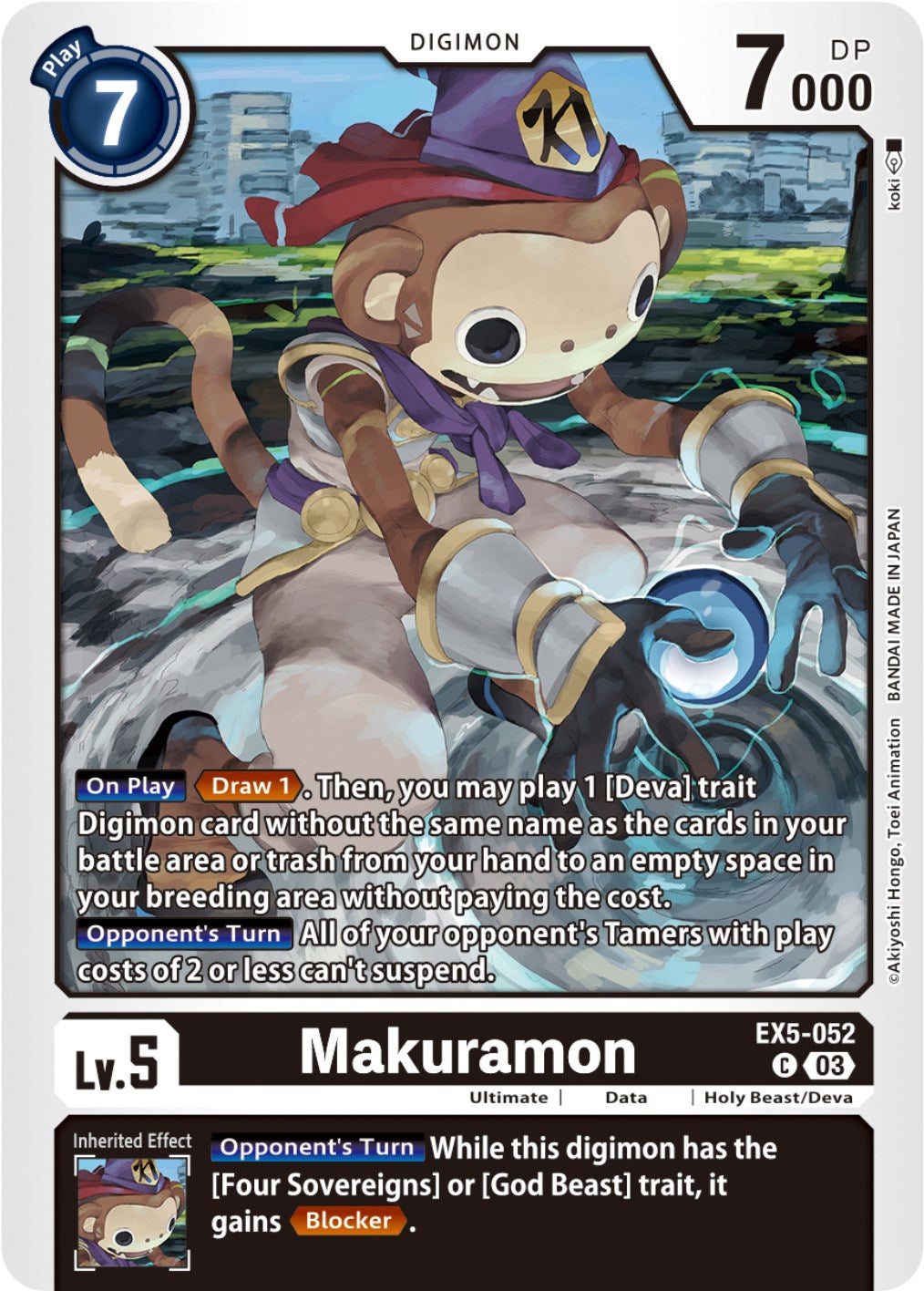 Makuramon [EX5-052] [Animal Colosseum] | Anubis Games and Hobby