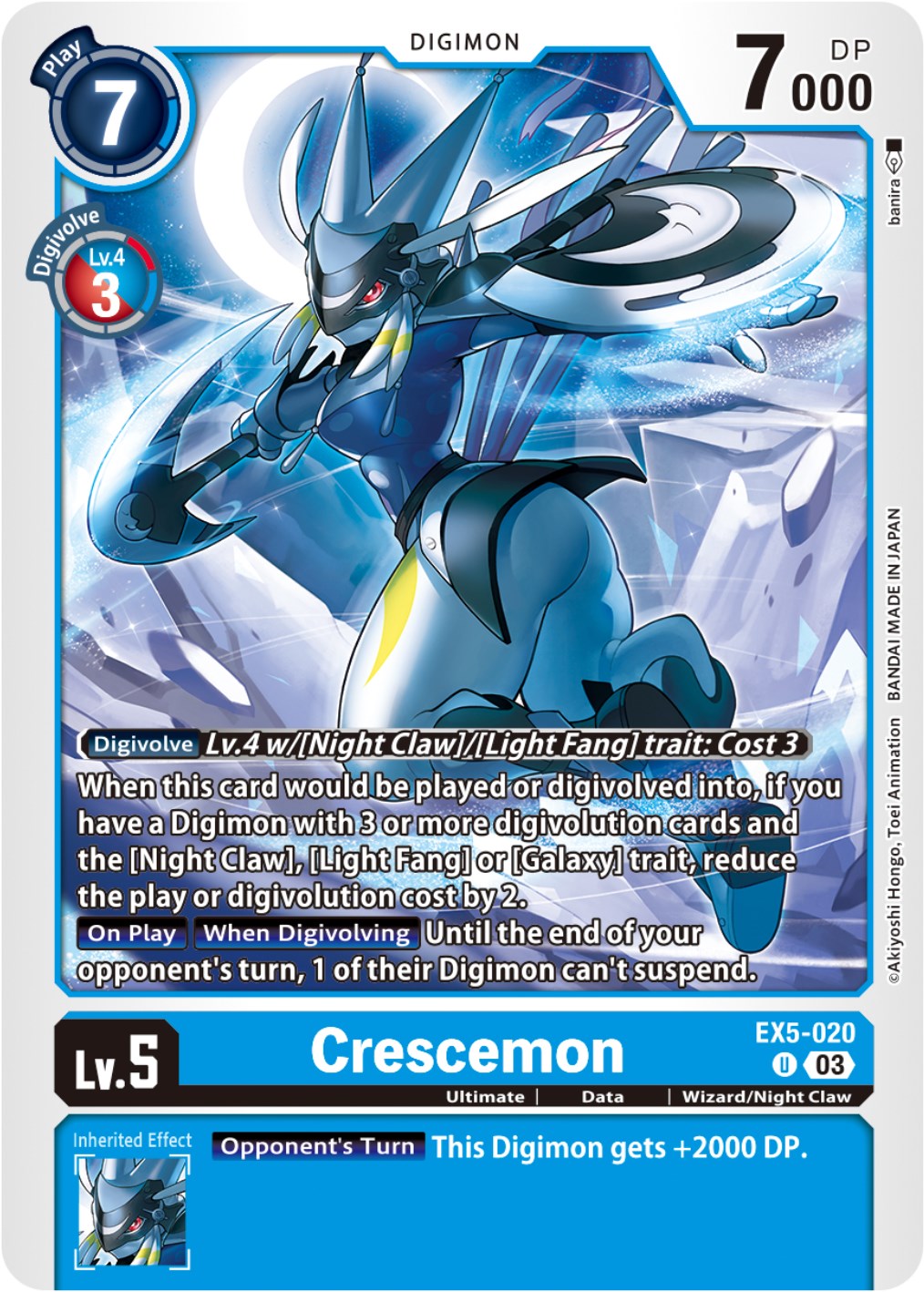 Crescemon [EX5-020] [Animal Colosseum] | Anubis Games and Hobby