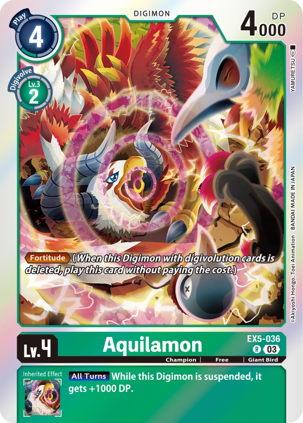 Aquilamon [EX5-036] [Animal Colosseum] | Anubis Games and Hobby