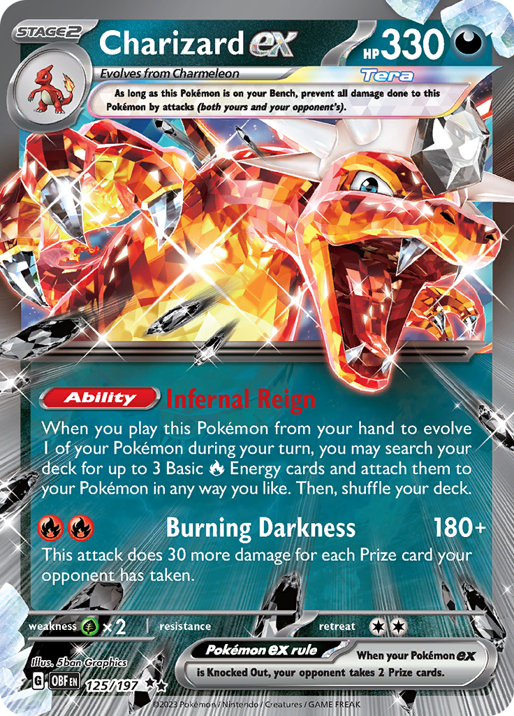 Charizard ex (125/197) [Scarlet & Violet: Obsidian Flames] | Anubis Games and Hobby