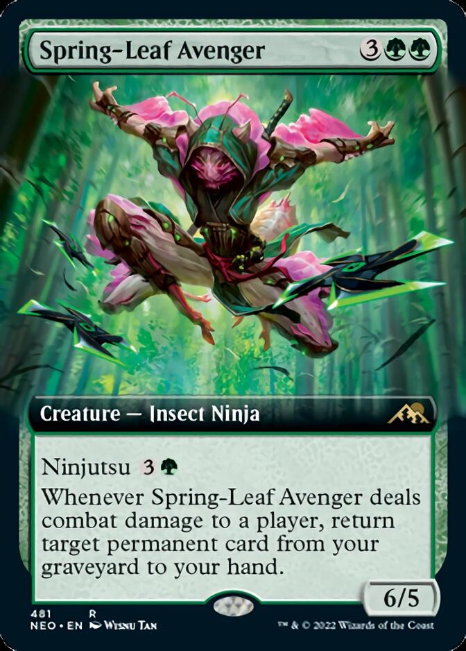 Spring-Leaf Avenger (Extended Art) [Kamigawa: Neon Dynasty] | Anubis Games and Hobby