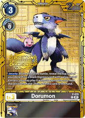 Dorumon [P-070] (Championship 2023 Gold Card Set) [Promotional Cards] | Anubis Games and Hobby