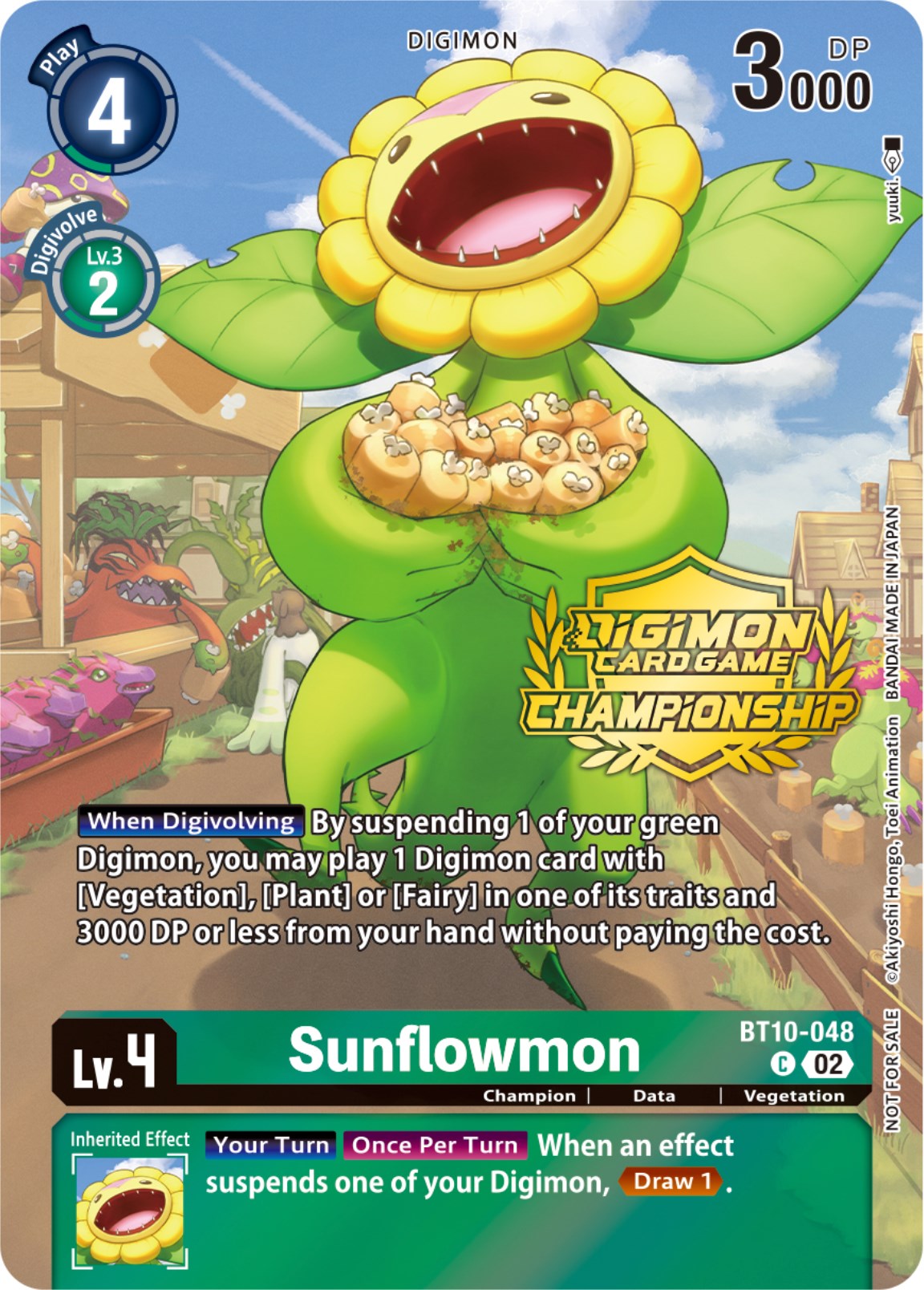 Sunflowmon [BT10-048] (Championship 2023 Tamers Pack) [Xros Encounter Promos] | Anubis Games and Hobby