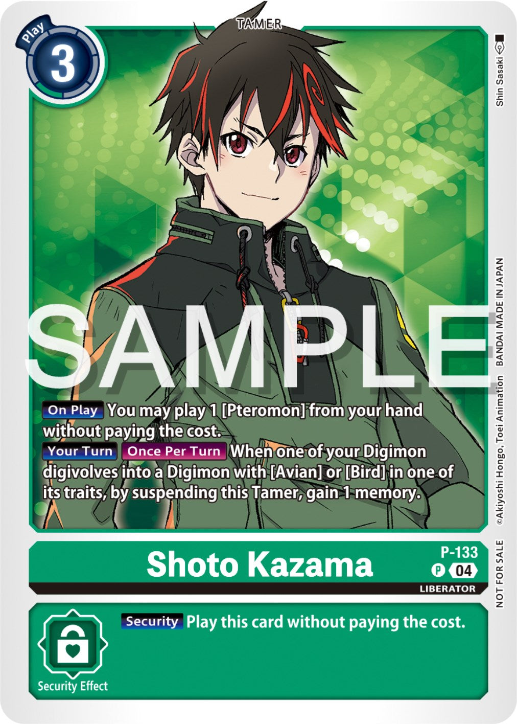 Shoto Kazama [P-133] (Digimon Liberator Promotion Pack) [Promotional Cards] | Anubis Games and Hobby