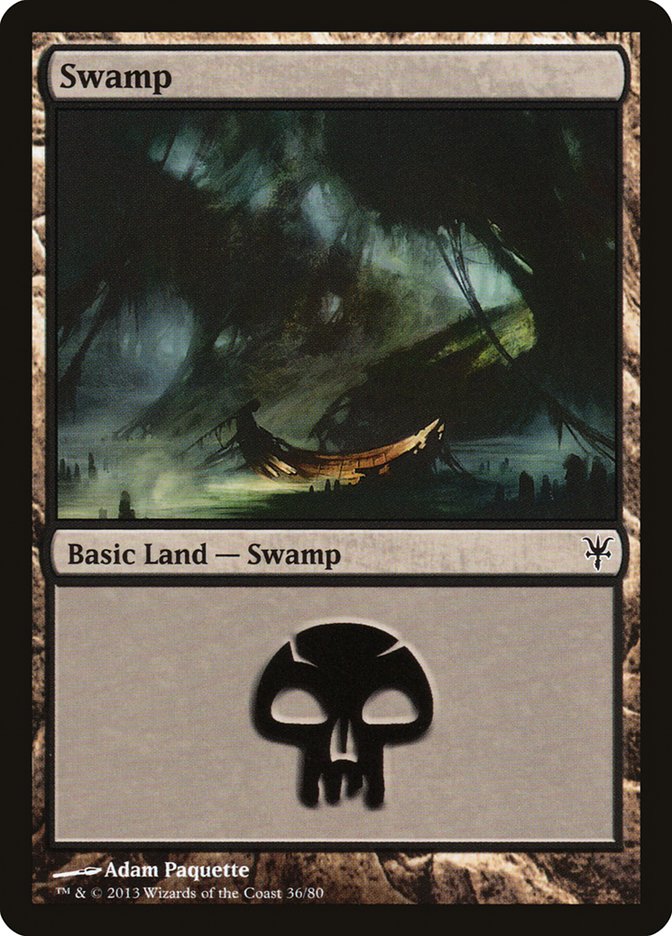 Swamp (36) [Duel Decks: Sorin vs. Tibalt] | Anubis Games and Hobby