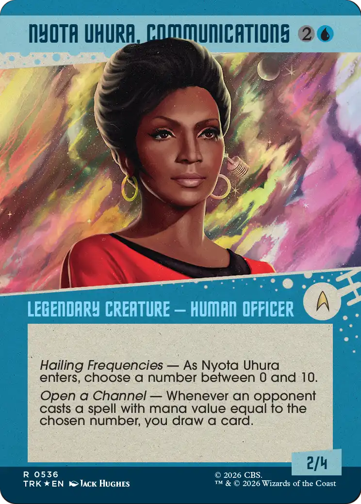 Nyota Uhura, Communications (Showcase) (Surge Foil) [Star Trek] | Anubis Games and Hobby