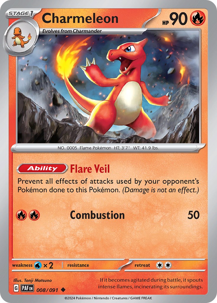 Charmeleon (008/091) [Scarlet & Violet: Paldean Fates] | Anubis Games and Hobby