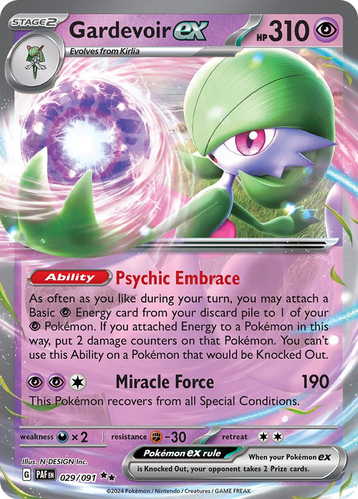 Gardevoir ex (029/091) [Scarlet & Violet: Paldean Fates] | Anubis Games and Hobby