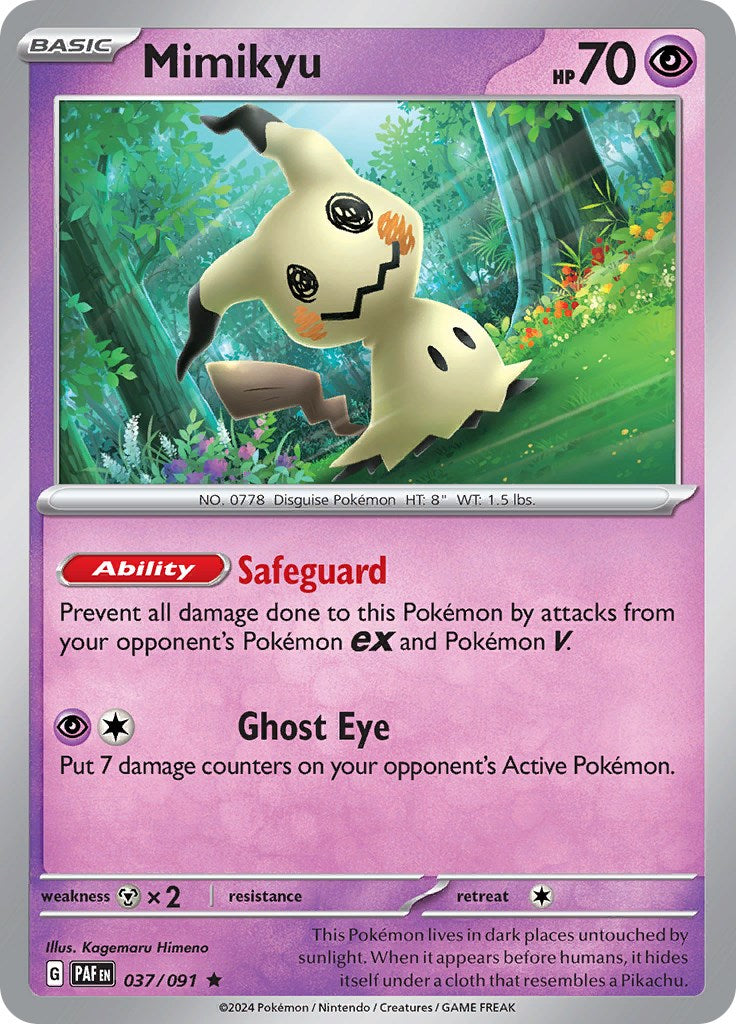 Mimikyu (037/091) [Scarlet & Violet: Paldean Fates] | Anubis Games and Hobby