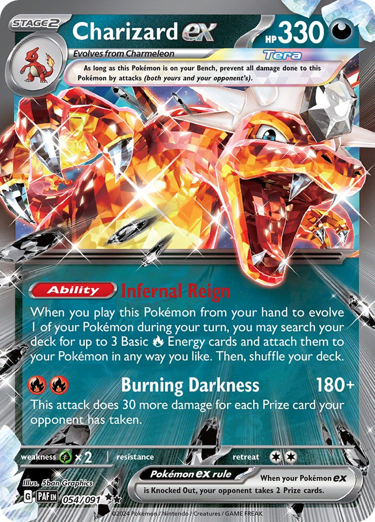 Charizard ex (054/091) [Scarlet & Violet: Paldean Fates] | Anubis Games and Hobby