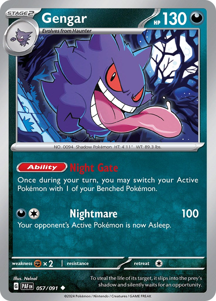 Gengar (057/091) [Scarlet & Violet: Paldean Fates] | Anubis Games and Hobby