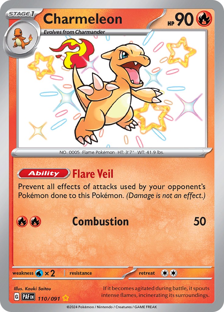 Charmeleon (110/091) [Scarlet & Violet: Paldean Fates] | Anubis Games and Hobby