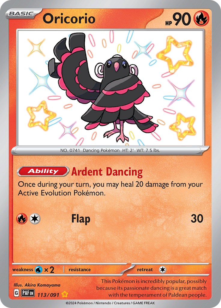 Oricorio (113/091) [Scarlet & Violet: Paldean Fates] | Anubis Games and Hobby